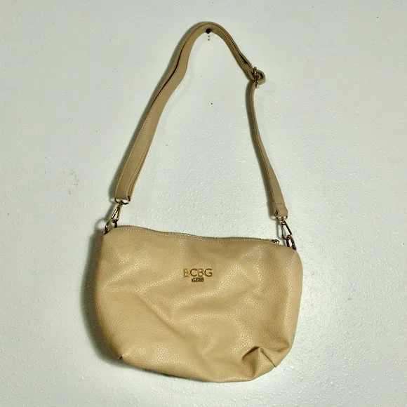 BCBG Paris Cream Purse Adjustable Strap Crossbody bag